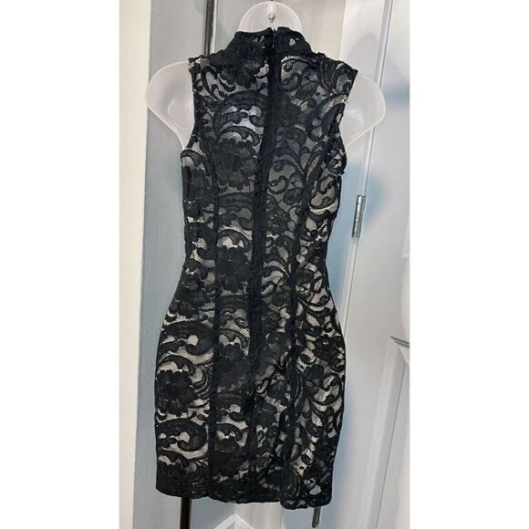 Nwt Monteau Sexy Black Lace Dress M - Picture 4 of 5